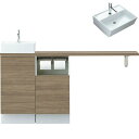 【7月はエントリーでP10倍】 トイレ手洗 キャパシア サイドベースキャビネット カウンター奥行280 ベッセル型 角形手洗器 YN-AA(L/R)EABKXH(E/J)X ハンドル水栓 LIXIL リクシル ドリーム