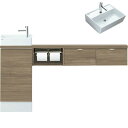 【7月はエントリーでP10倍】 トイレ手洗 キャパシア セミフロートキャビネット カウンター奥行280 ベッセル型 角形手洗器 YN-AA(L/R)EBEKXH(E/J)X ハンドル水栓 LIXIL リクシル ドリーム