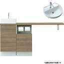 【7月はエントリーでP10倍】 トイレ手洗 キャパシア サイドベースキャビネット カウンター奥行280 ベッセル型 丸形手洗器 YN-AB(L/R)EABKXH(E/J)X ハンドル水栓 LIXIL リクシル ドリーム