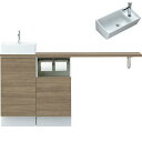 【7月はエントリーでP10倍】 トイレ手洗 キャパシア サイドベースキャビネット カウンター奥行160 ベッセル型 角形手洗器 YN-AK(L/R)EABKXH(E/J)X ハンドル水栓 LIXIL リクシル ドリーム