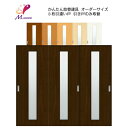 【7月はエントリーでP10倍】 かんたん建具 室内 3枚建 引違い戸 ふすま 襖等取替用引戸 和室出入口 建付け調整部品付 縦長窓1列アクリル板付 巾〜915×...