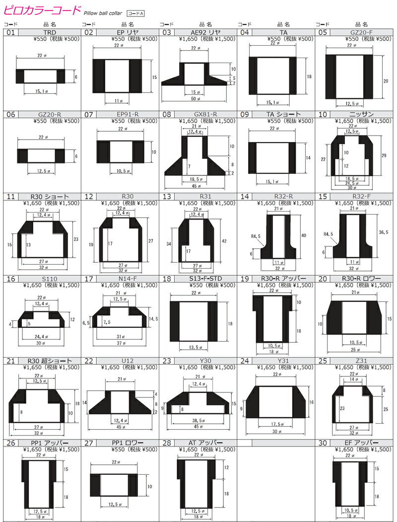 【かねます】 ビート アッパーマウント PP1 1991.05-1996.02 フロント左右 ピロボール 固定式 CUSCO(クスコ) 300 411 A:DREAMERS TRADING ェンジ