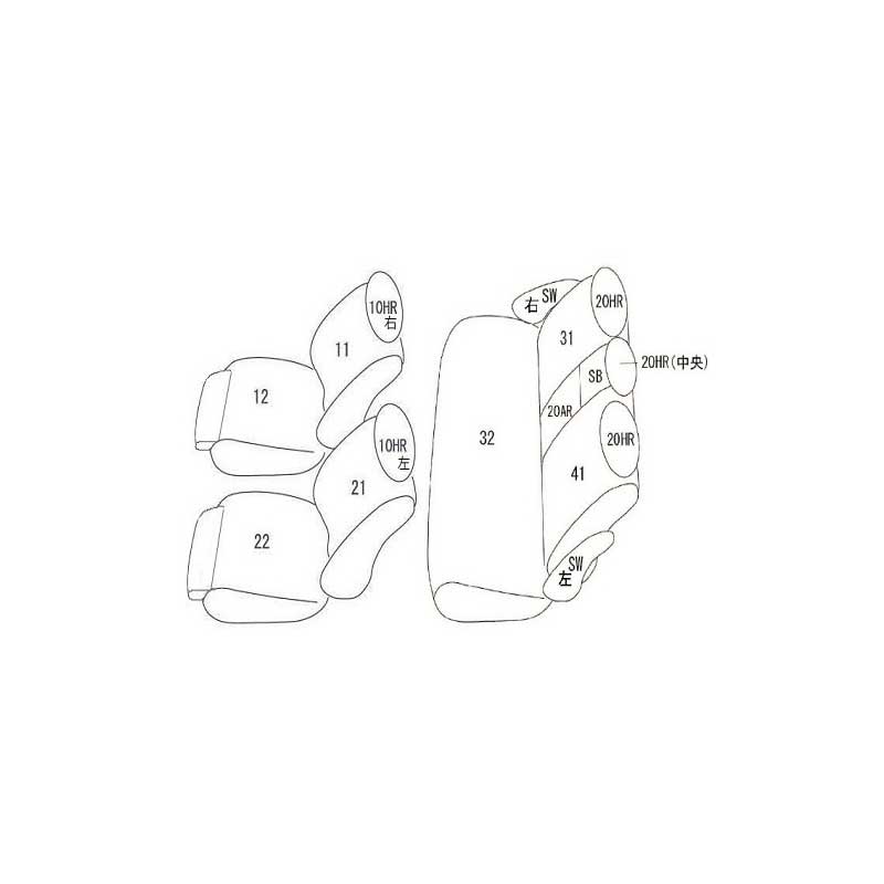 BMW 3シリーズ F31 シートカバー 3A20 3B20 3D20 3F30 8A20 8C20 8E15 H24.9-R1.9 スーペリア ELDINE(エルディーネ) 8652