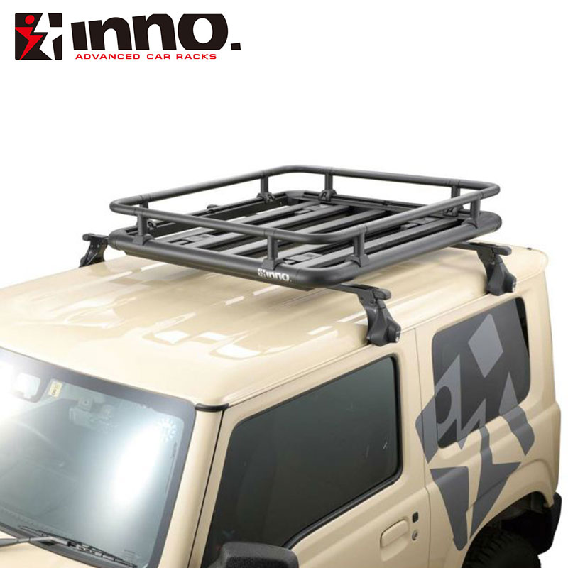 ルーフラック ルーフデッキ100用レールキット ブラック INNO(イノー) IOP50