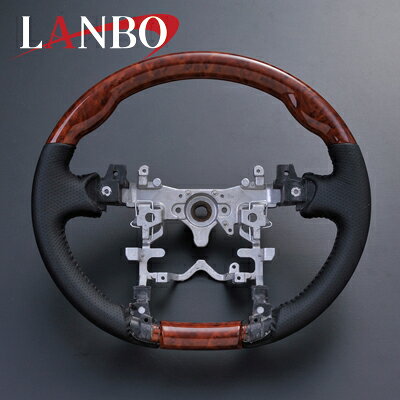 プリウス ステアリング ZVW30 茶木目 ノーマルグリップ LAMBO(ランボ) LS71