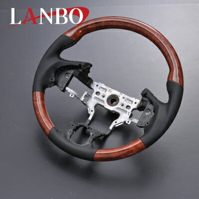 N-BOXステアリングJF1JF2茶木目ガングリップLAMBO(ランボ)LSH13B