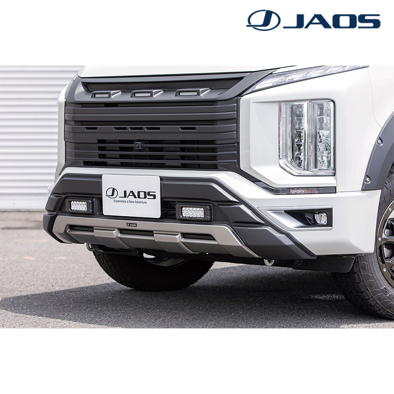 デリカD5 フロントバンパーガード 3DA-CV1W 2019.02- マットブラック JAOS(ジャオス) B016306MB