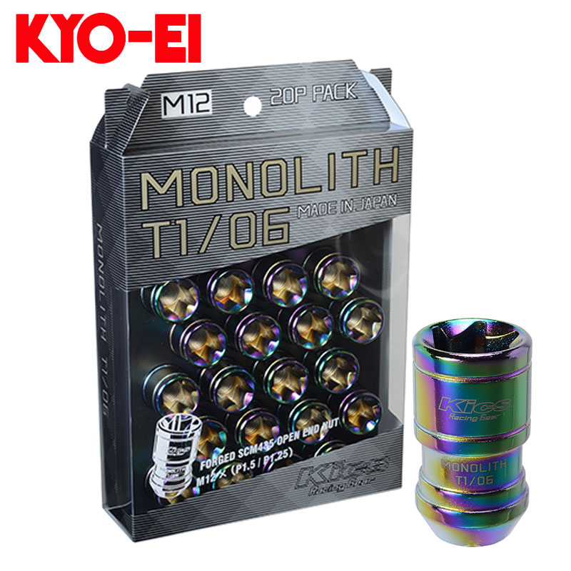 レクサスRC-F ホイールナット 10系 M12xP1.5 モノリスT1/06 20個セット KYO-EI(協永産業) MN01N