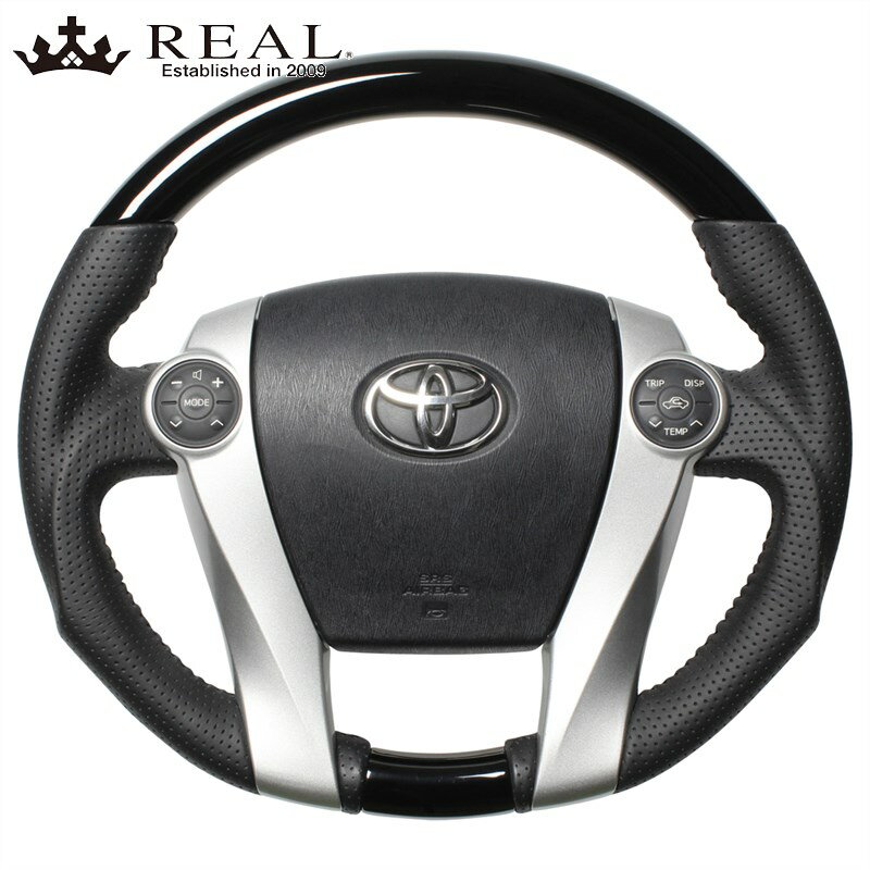 メビウス ステアリング ZVW41N H25/4- ピアノブラック REAL(レアル) 30-2-PBW