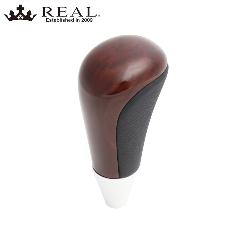 ハイエース シフトノブ 200系 H16/8-H25/12 ブラウンウッドプリント REAL(レアル) SKA-BRW