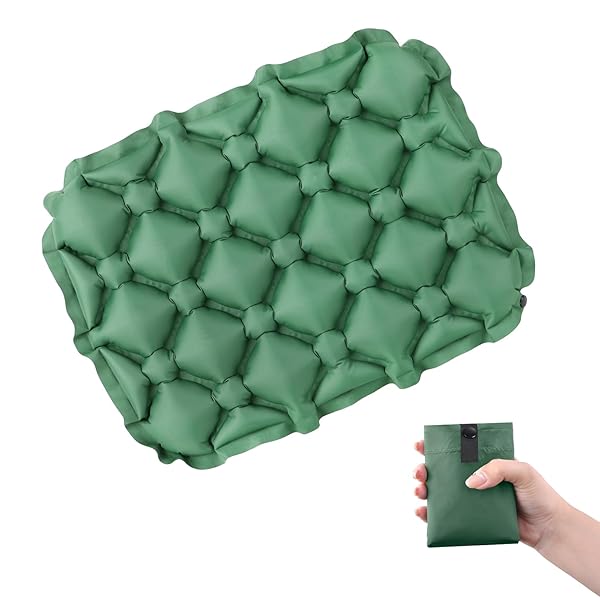 レジャーシート 1人用 エアークッション 飛行機 快適グッズ エアー座布団 アウトドアクッション コ ...