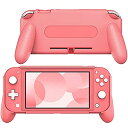 Switch Lite ケース ATiC Switch Lite ハンドルグリップ カバー 耐衝撃 ニンテンドー スイッチライト グループ 人間工学 スタンドホルダー 滑り止め 手触り良い 着脱簡単 任天堂スイッチLite 専用 軽量 コーラル