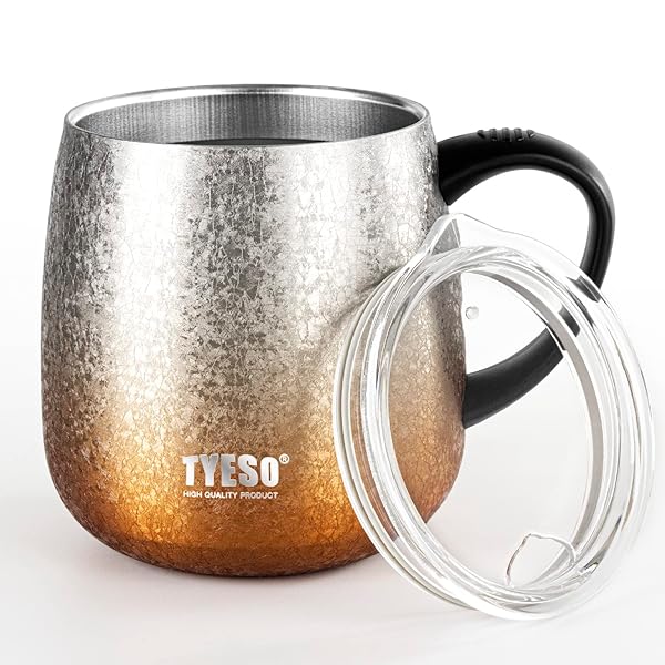 真空断熱マグカップ ステンレスマグ マグボトル カフェマグ 蓋付き 保温保冷 直接ドリップ 最新デザイン 日本限定 473ml (イエロー)