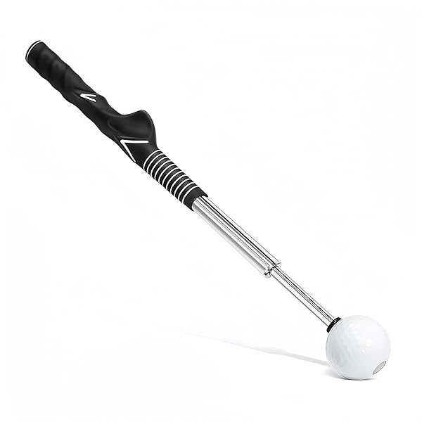 ゴルフ練習器具 ゴルフスイング練習器具 ゴルフトレーニング器具 スイングトレーナー 伸縮式 矯正グリップ付き 飛距離アップ 自宅練習