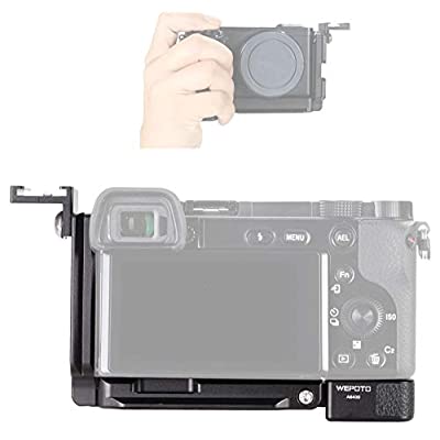 WEPOTO Sony a6400 a6300 a6100用ハンドグリップLブラケッメタル GP-A6400