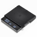 タイムモア Black Mirror Basic mini コーヒー スケール 高精度 計量器 精度0.1g 測量範囲0.5g-2000g タイマー機能付き はかり オートオフ機能付き ブラック