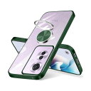 OPPO Reno11A 5G ケース リング付き クリア oppo reno11a ケース 耐衝撃 スタンド機能 ストラップホール付き 軽量 スリム ソフト TPU オッポ レノ11A カバー 透明 TPU 擦り傷防止 落下防止 (グリーン)