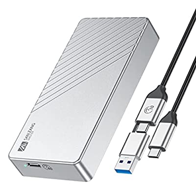 M.2 SSD 外付けケース40Gbps USB4.0 NVMe M.2 SSDケース 高放熱 Thunderbolt 3/4 ポータブル SSD外付けケース アル アルミニウム製 エンクロージャ シルバー