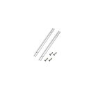 2個 Tスロットトラック 19mm×9.5mm規格マイタートラック マイタースロット天板用 アルミ合金、大工ツール テーブルソー用 (400mm)