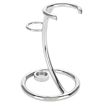 シェービングブラシスタンド、ステンレス製の髭剃りホルダー、ひげそりホルダー、男性用シェービングブラシスタンド、ポータブルカーブシェービングブラシホルダー、メンズシェービングツールキット2 IN 1(Type 1)