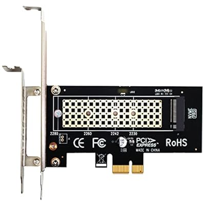 GLOTRENDS M.2 PCIe X1変換アダプターカード M.2 PCIe 4.0/3.0/2.0 SSD (NVMe/AHCI Key M)用M.2ネジ付き M.2 SSD 拡張カード PCIe X1/X4/X8/X16 レーンに対応 PCI