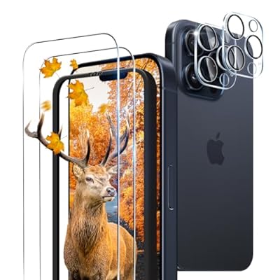 【2+2枚セット】 ガイド枠付き 用 iPhone 15 Pro Max ガラスフィルム 2枚 対応 iPhone15promax フィルム + 2枚 カメラ保護フィルム 【 日本旭硝子製 9H強度 】 対応 アイフォン15プロマックス 保護フィルム