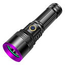 ブラックライト 365nm 強力 30W アニサキスライト USB充電式 紫外線ライト 電量指示 アルミニウム合金製 IPX6防水 UVライト ペット尿検出器 レジン用硬化 サソリ 鑑定 釣り真贋 鉱物用 目には見えない汚れに対策 26650電池を付