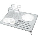 水切りマット 速乾吸水マット 40x45cm キッチン 食器乾燥マット 丸めて収納 ループ付き シンク上 棚シート 洗濯機対応