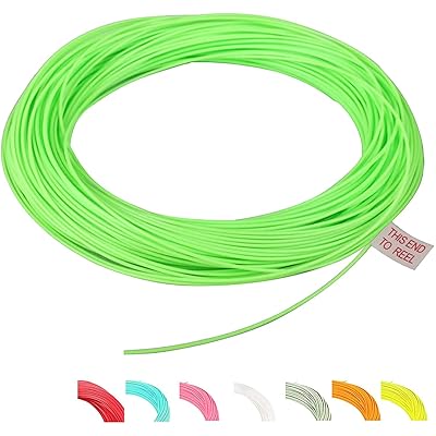 Maxcatch WFフライライン100ft イエロー, オレンジ, コガモ青, モスグリーン(1F,2F,3F,4F,5F,6F,7F,8F,9F) (ペールグリーン, WF1F)