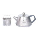 チタン急須 茶こし付き 300ml ティーポット 純チタン製 114g超軽量 サビない 割れない 持ち運びに便利 コンパクト アウトドア キャンプ 茶器 収納袋...