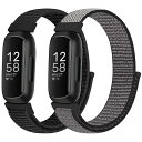 時計バンド Fitbit Inspire 3/Inspire 2/Inspire HR/Inspire/Fitbit Ace 3/Ace 2 ナイロン スポーツ...