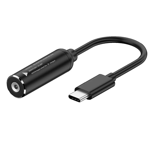 ケーブルDC 20 Vジャック4.0 x 1.3 mm入力USB-C Type-C出力90度直角電源プラグ充電ケーブル65 WPD 9 V 5 V 20 V