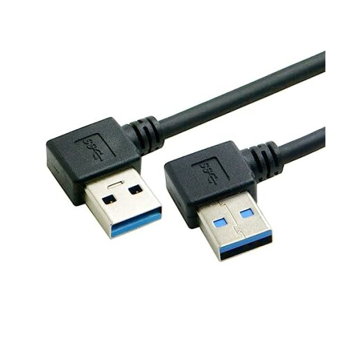 ケーブル50 cm USB 3.0 A型90度前後角データケーブル、ハードディスクパソコン向け ケーブル50 cm USB 3.0 A型90度前後角データケーブル、ハードディスクパソコン向け