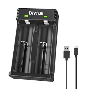 Dlyfull । 18650 Ŵ ñ3 ñ4 Ŵ Ʊ LED饤 18650 16340 21700 26650 ।3.6V/3.7V ñ4 ñ ˥åӤб USB֥դ