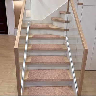 階段マット 折り曲げ付き 15枚 階段 滑り止めマット 犬【50X22cm】階段滑り止めマット屋内用 階段カーペット 吸着マットおしゃれ 厚み4mm 階段敷き 洗える 足腰負担軽減 床保護 階段クッション 転倒防止 キズ防止 防音 滑りズレ防止 カッ