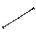 つっぱり棒 ステンレス鋼 強負荷 耐震 突っ張り棒 省スペース ドリル不要 滑り止め 部屋干し用物干し竿 洗濯物干し 布団干し 脱衣所 整理 収納 浴室 カーテン 突っ張り棒 (ブラック, 50-80cm 耐荷重:55~45kg)