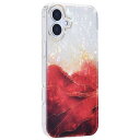 iPhone 16 Plus ケース キラキラ 貝殻+大理石柄 クリア 韓国 いphone16plus ケース ゴールドメッキ アイフォン16plus 可愛い おしゃれ BD-16plus-B2(2)