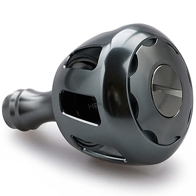 HEIGHTEN 32mm リール ハンドル ノブ シマノ ダイワ 通用 (Shimano Type A) (Daiwa Type S)用 Wheel Series (ガンメタル) (512)