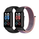 ナイロンバンド Amazfit Band 7 ストラップのみに対応 調節可能で快適なナイロンスポーツ交換用ストラップ レディース メンズ 通気性リストバンド A...