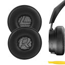 イヤーパッド QuickFit 互換性 パッド プラントロニクス Plantronic BackBeat FIT500, BackBeat FIT 505 ヘッドホンに対応 パッド イヤー/イヤーカップ (プロテインレザー/黒)(2)