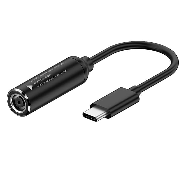 ケーブルDC 20 Vジャック7.9 x 5.4 mm入力USB-C Type-C出力90度直角電源プラグ充電ケーブル65 WPD 9 V 5 V 20 V