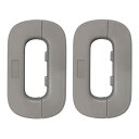 冷蔵庫 ドアロック ベビーガード チャイルドロック 冷蔵庫引き出しロック 安全ロック 冷蔵庫ドアストッパー 地震対策 いたずら防止 多機能 (グレー 2個セット...