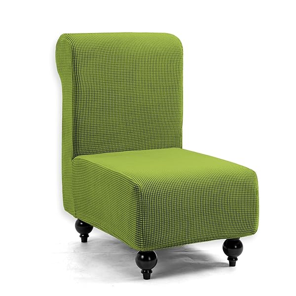 ソファーカバー 1人掛け 肘なし チェアカバー 無地 縦横弾力 ストレッチ フィットタイプ 滑り止め 柔ら..