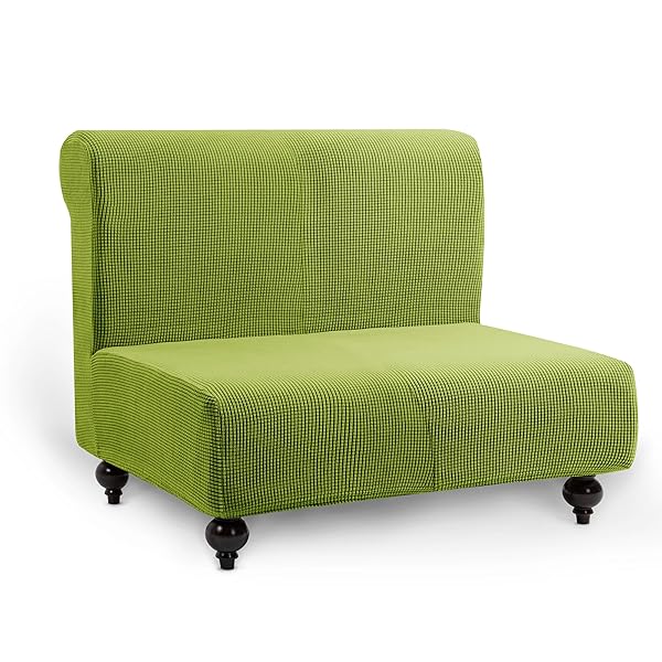 ソファーカバー 2人掛け 肘なし チェアカバー 無地 縦横弾力 ストレッチ フィットタイプ 滑り止め 柔ら..