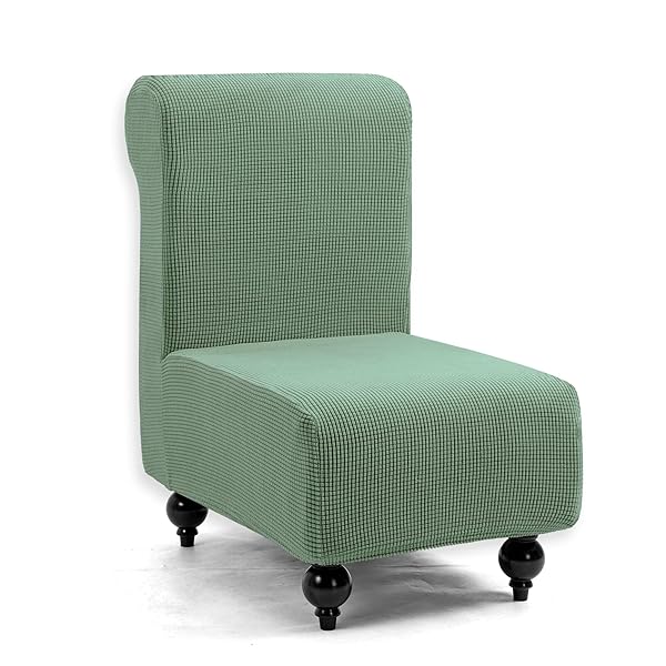 ソファーカバー 1人掛け 肘なし チェアカバー 無地 縦横弾力 ストレッチ フィットタイプ 滑り止め 柔ら..