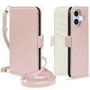 for iPhone16 ケース 手帳型 おしゃれ いphone16 ケース 手帳型 ショルダー アイフォン16 ケース 手帳型 肩掛け スマホケースiphone16 財布型 女性 マグネット式 カード収納 スタンド機能 携帯ケースiPhone16