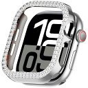for Apple Watch 10 42mm ケース ダブルダイヤモンド キラキラ 超簿軽量 耐衝撃 装着簡単 アップルウォッチ10 42mm 対応 可愛い ...