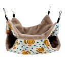 小動物用ハンモック ハムスター『二重層 2サイズ:34*34cm 20*20cm』ペット モモンガ ハンモック 小動物 保温 ふわふわ ケージ内装 取り付け簡単...