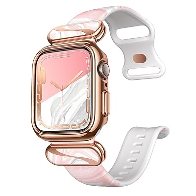 Apple Watch 8/7 Ή 45mm 2022/2021 یP[X oh AbvEHb`SE/6/5/4p 44mmYȃfUC  ϏՌ CX[dΉ ߉\  Jo[ }[u [CosLuxe Seri