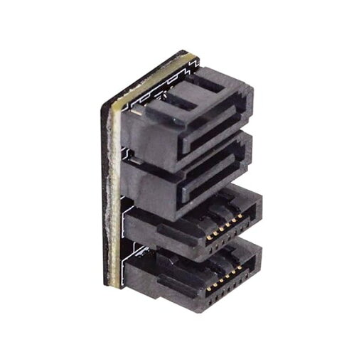 デュアルSATA 7ピンオス-7ピンメス 360度角度拡張アダプター ロープロファイル デスクトップ SSD HDD メインボード マザーボード用 デュアルSATA 7ピンオス-7ピンメス 360度角度拡張アダプター ロープロファイル デスクトップ SSD HDD メインボード マザーボード用